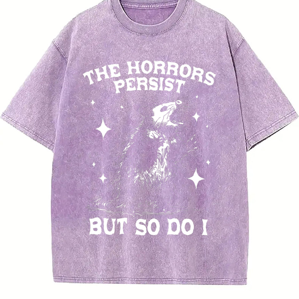 The Horrors Persist but So Do I Vintage Washed T-Shirt product image 6