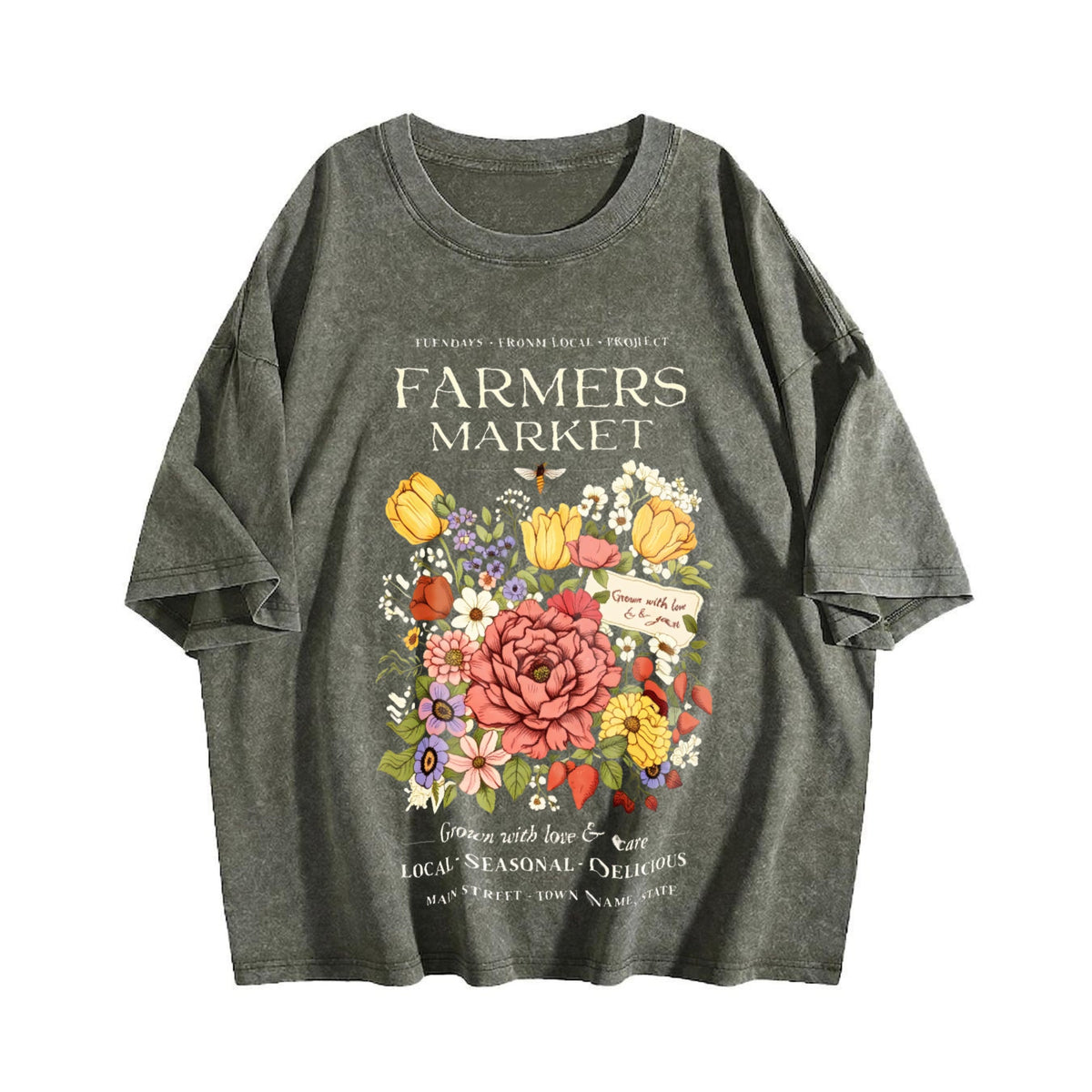 Farmers Market Vintage Washed T-Shirt product image 4