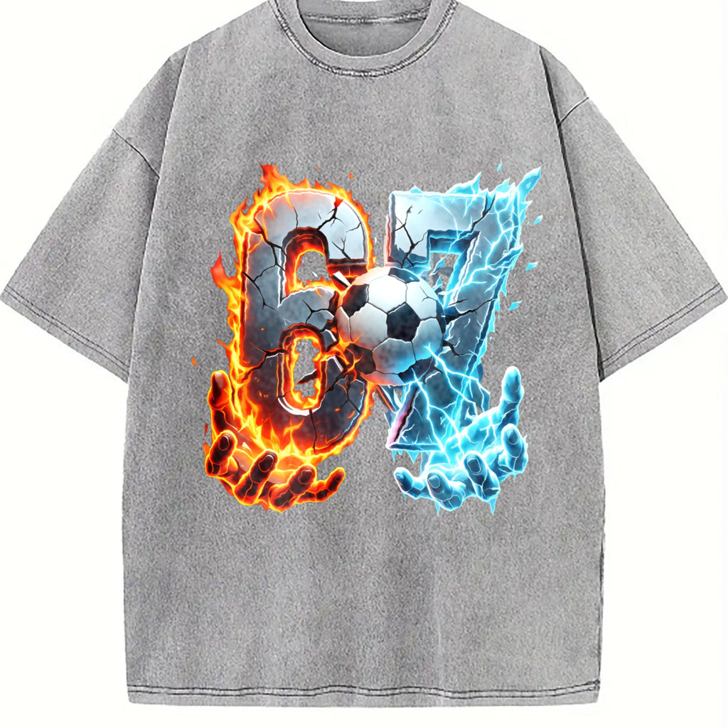 Global Soccer Fan Vintage Washed T-Shirt product image 5