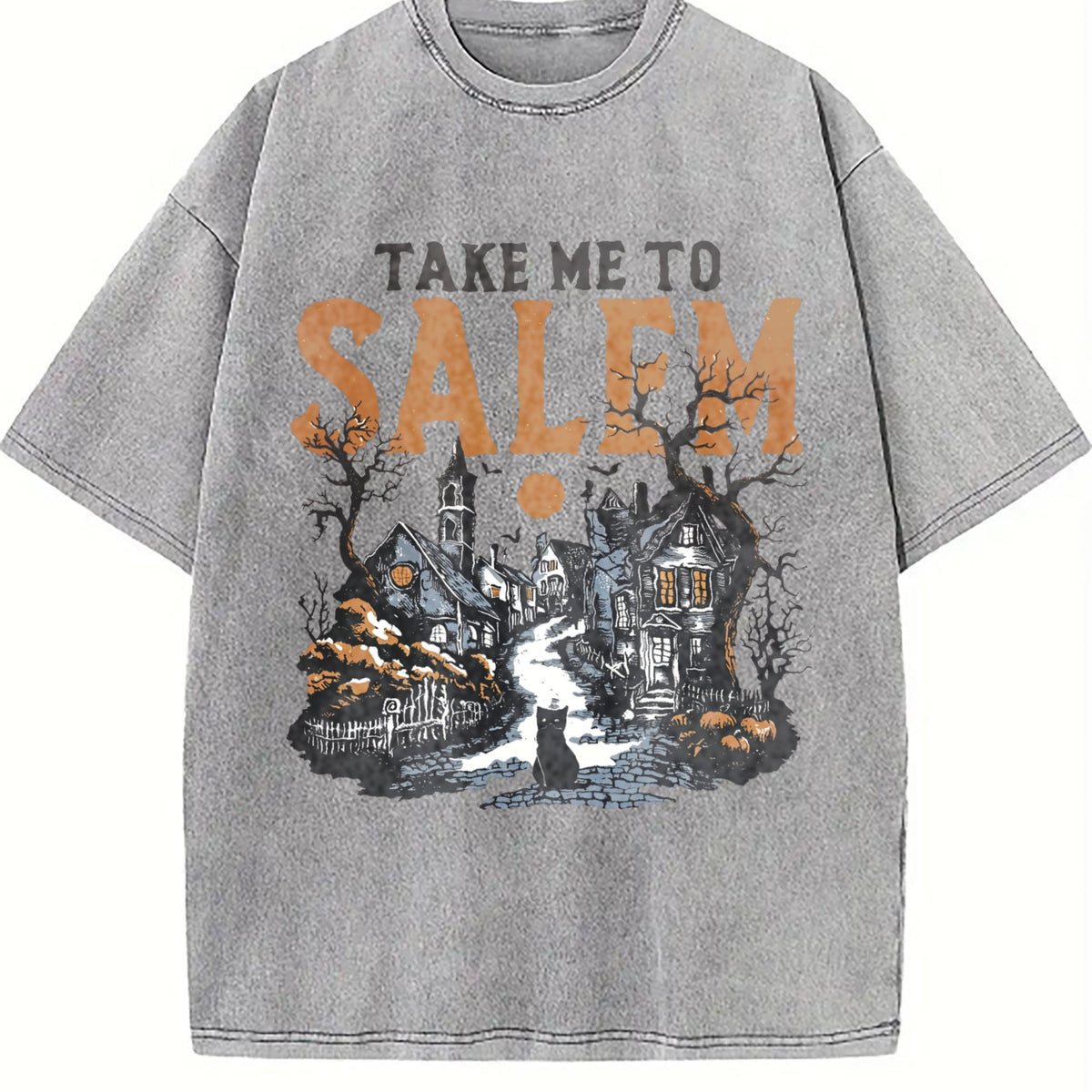 Salem Witch Town Vintage Washed T-Shirt product image 5