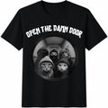 Open The Door Cats Meme Cotton T-Shirt product image 1