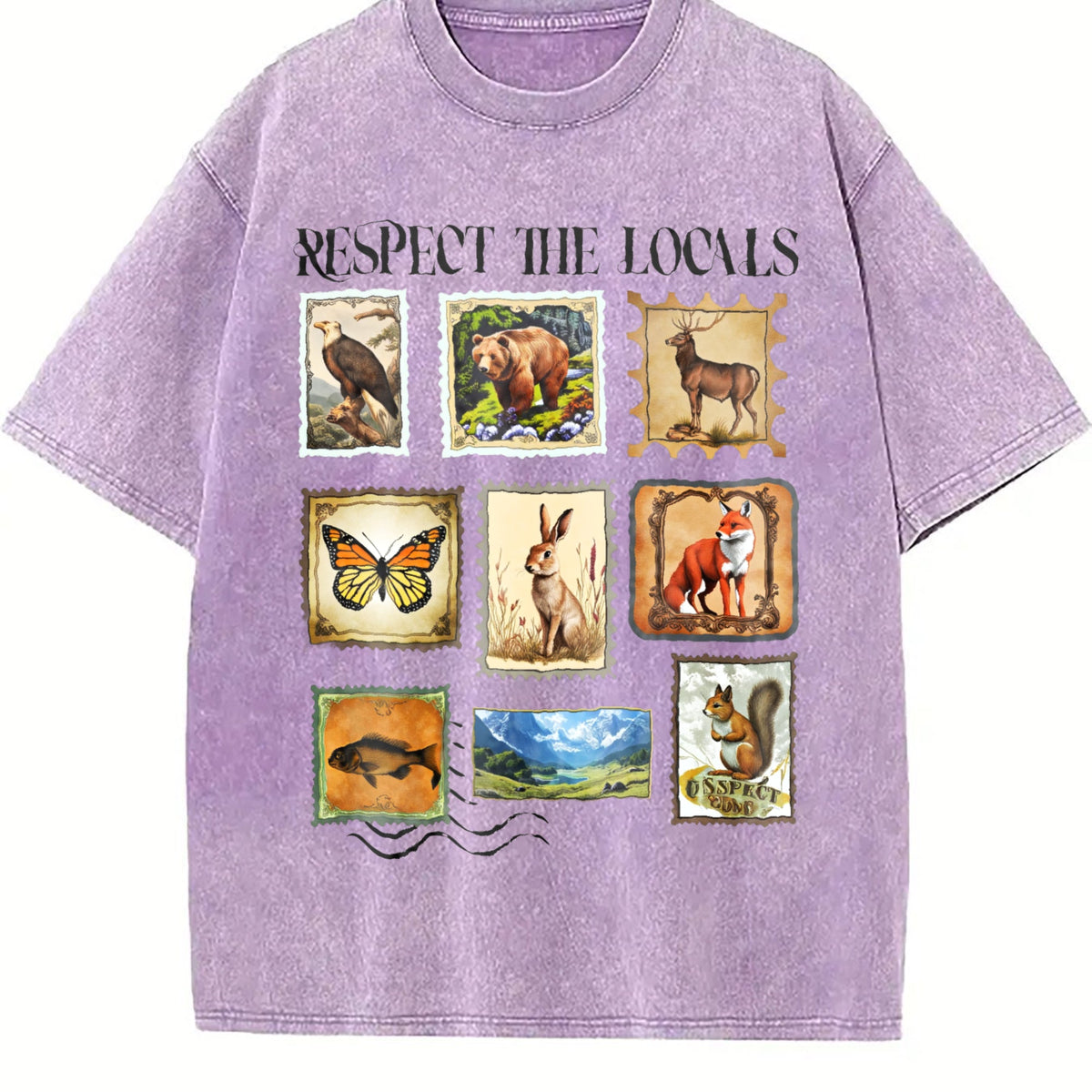 Respect The Locals Wildlife Vintage Washed T-Shirt product image 6