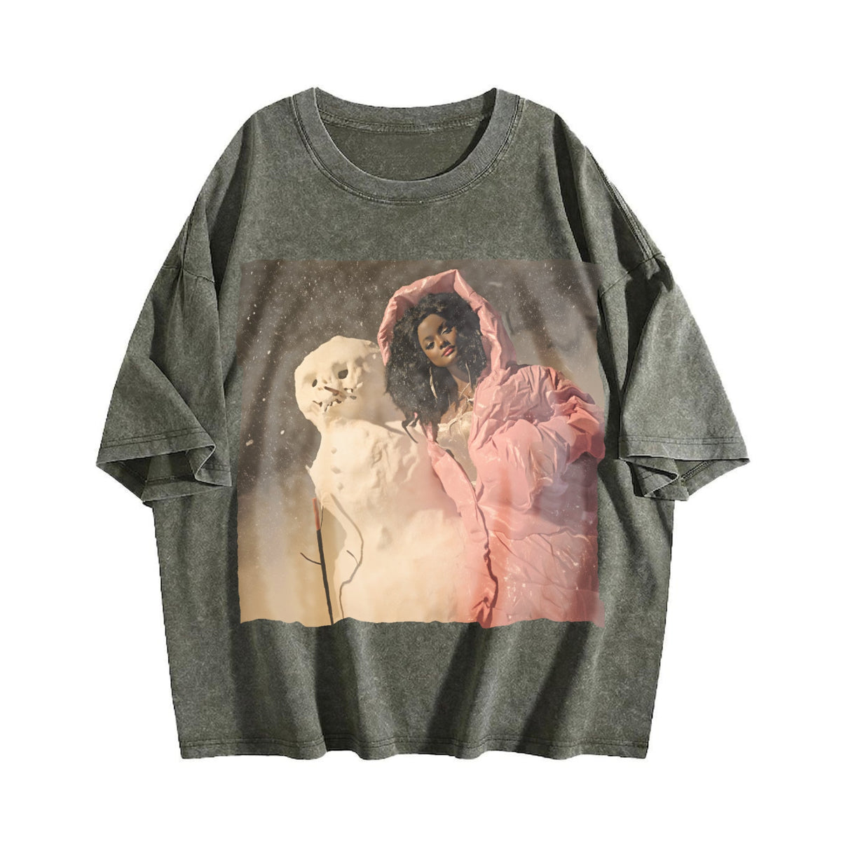 Doll Wrapped in Pink with a Puppy Vintage Washed T-Shirt product image 4