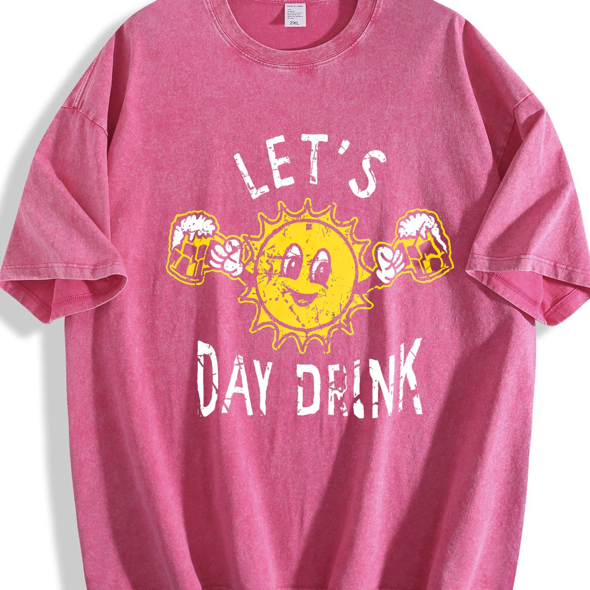 Lets Day Drink Funny Drunken Sunny Booze Drinking Vintage product image 7