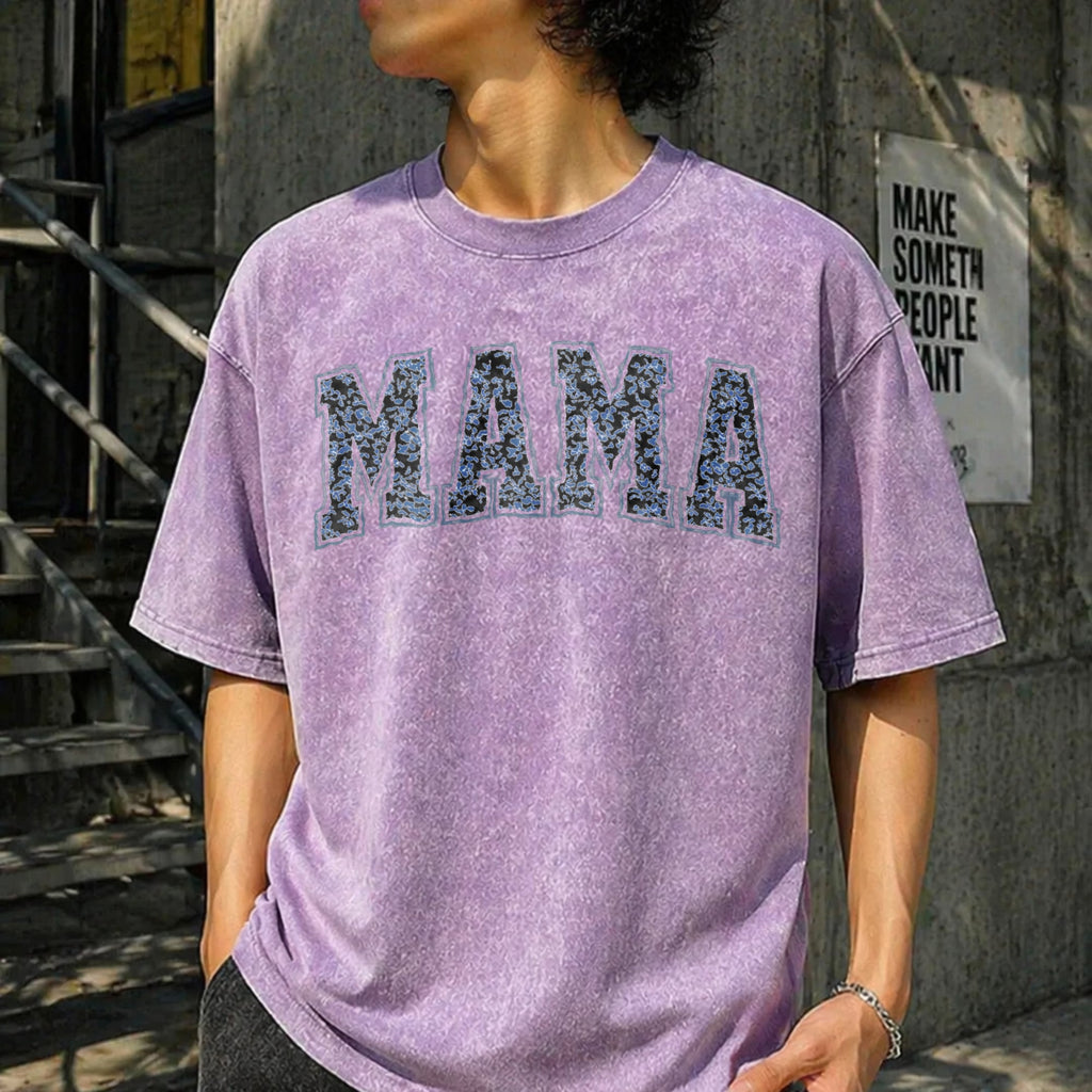 Mama With Toile Floral Vintage Washed T-Shirt product image 13