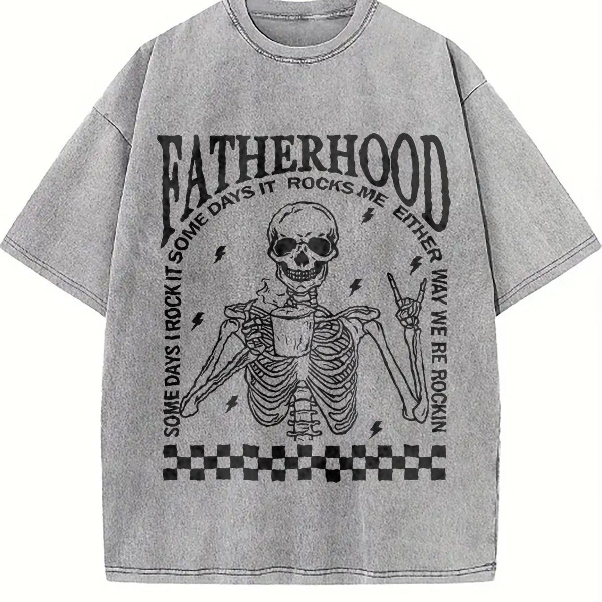 Fatherhood Vintage Washed T-Shirt product image 5
