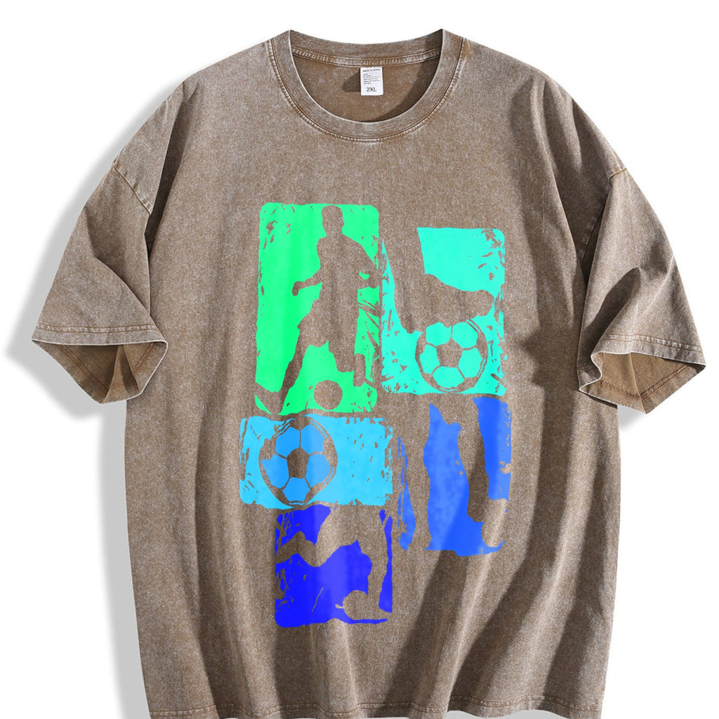Global Soccer Fan Vintage Washed T-Shirt product image 3