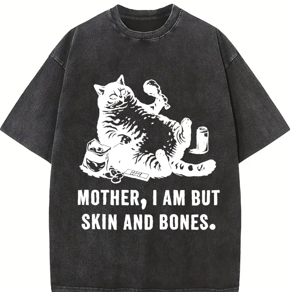 Sarcastic Cat Vintage Washed T-Shirt product image 2