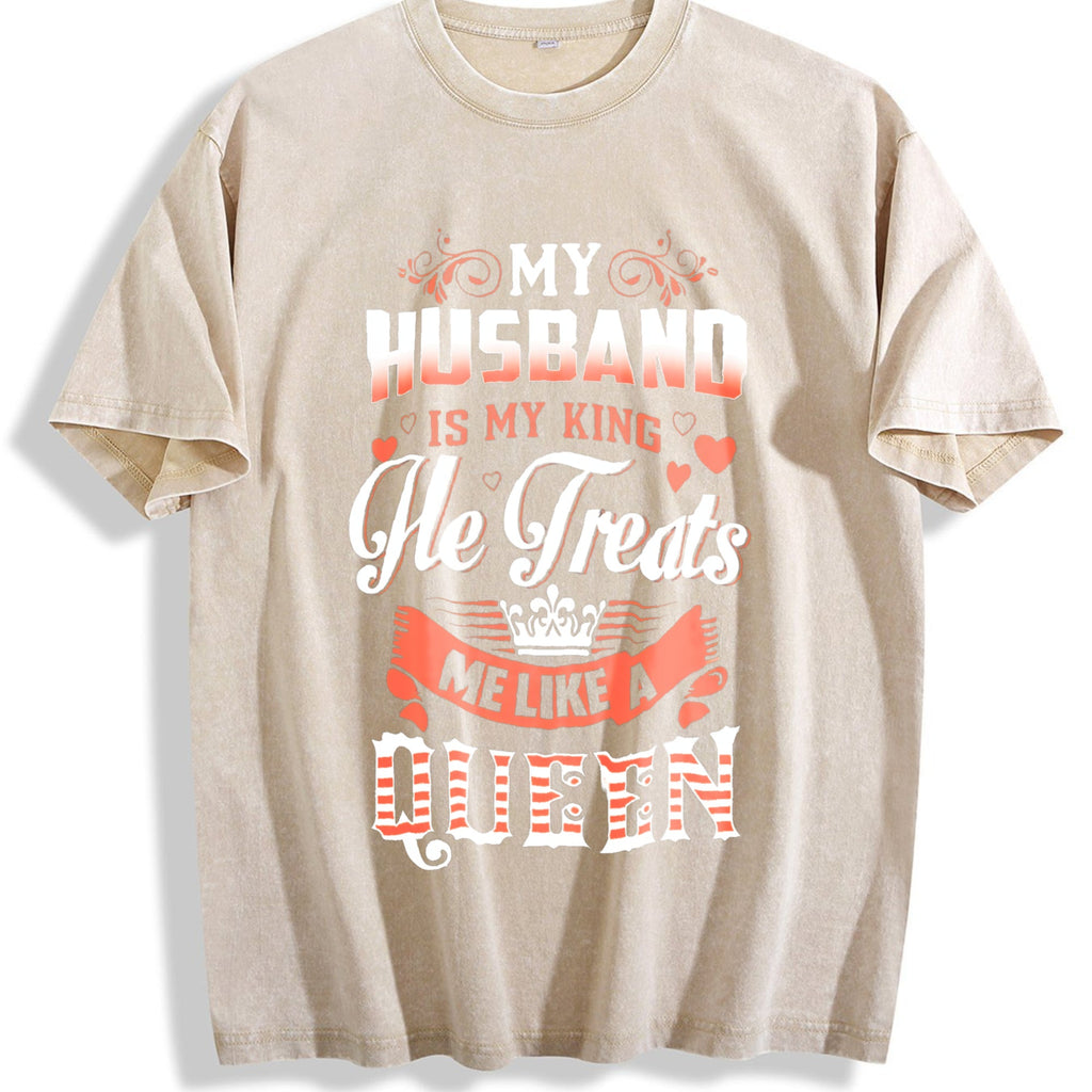 Funny Daughter Wife Slogan Vintage Washed T-Shirt product image 1