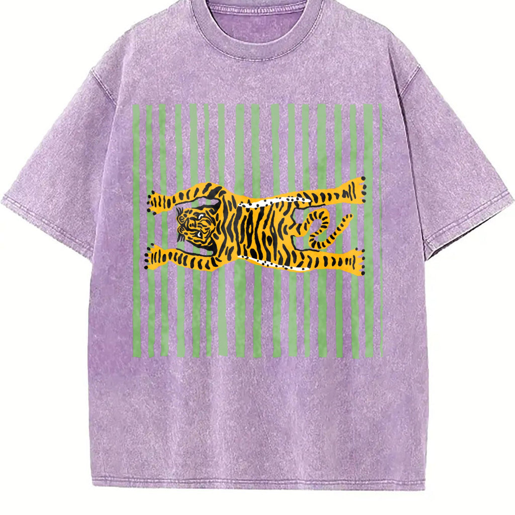 Tiger Beach Towel: Tropical Poolside Blanket Vintage Washed T-Shirt