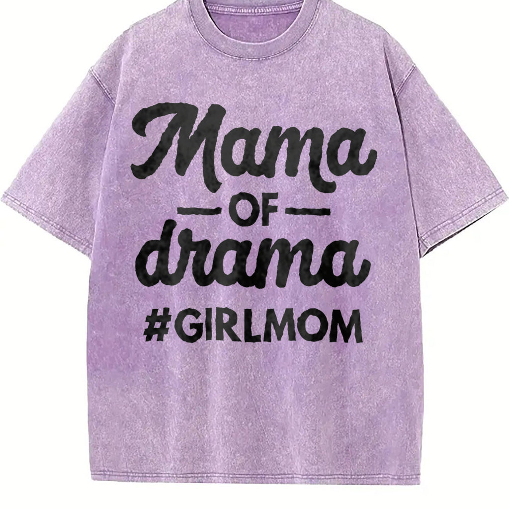 Mama Of Drama Vintage Washed T-Shirt product image 6