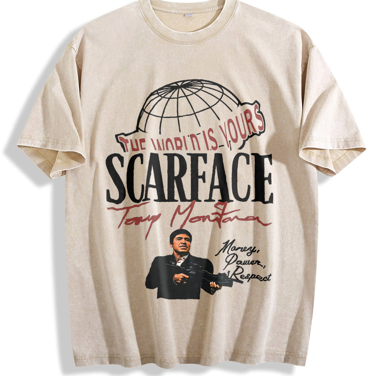 World Is Yours Globe Vintage Washed T-Shirt product image 1