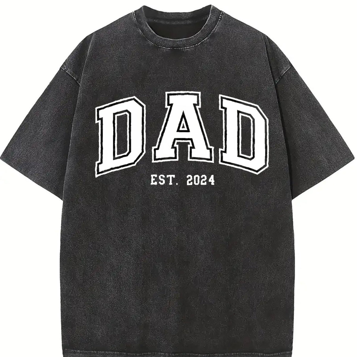 Dad Est Year Vintage Washed T-Shirt product image 2
