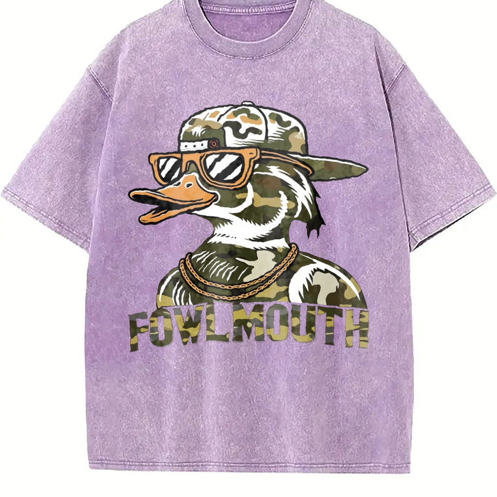 Camo Cool Duck Fowlmouth Muscle Vintage Washed T-Shirt product image 6