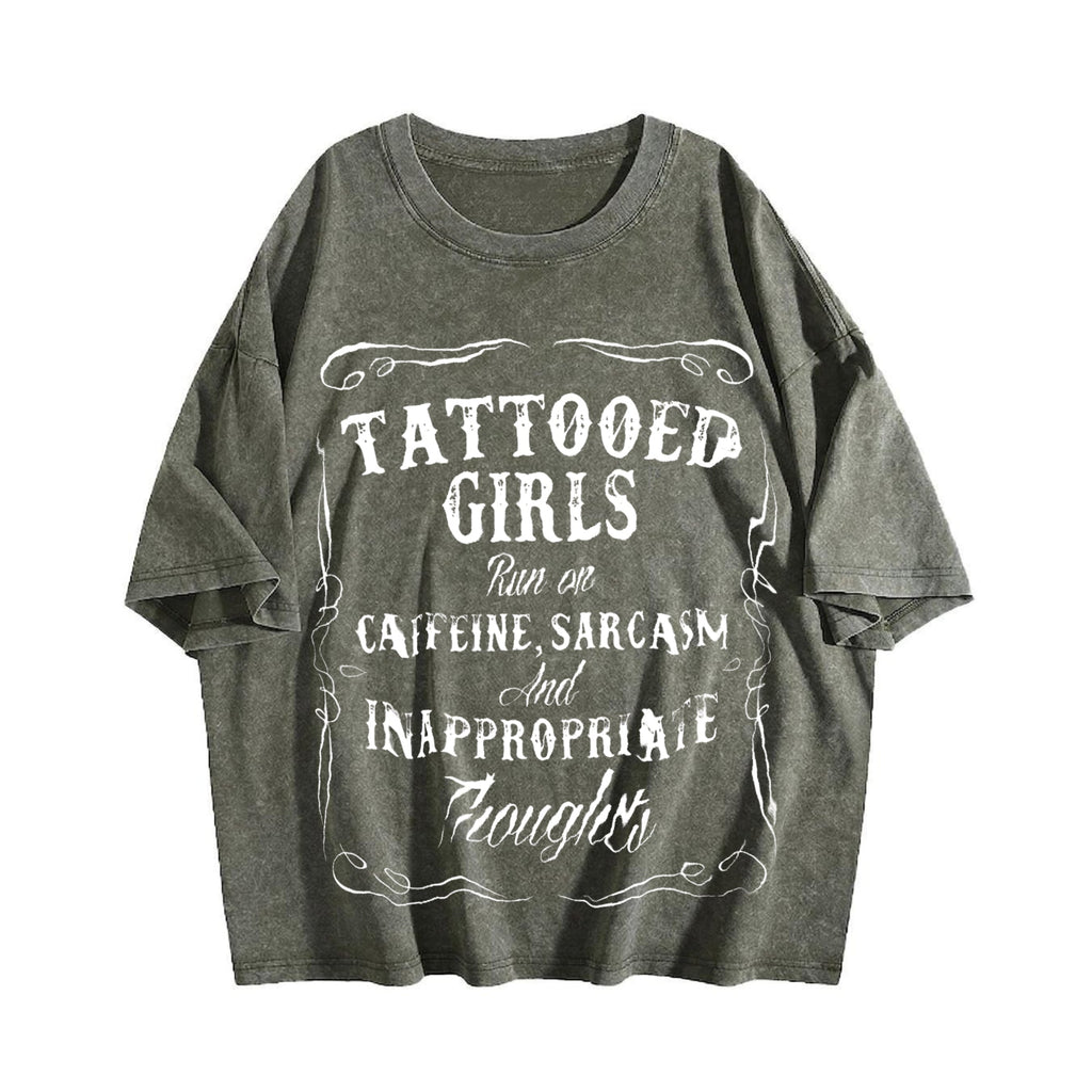 Tattooed Girls Vintage Washed T-Shirt product image 4