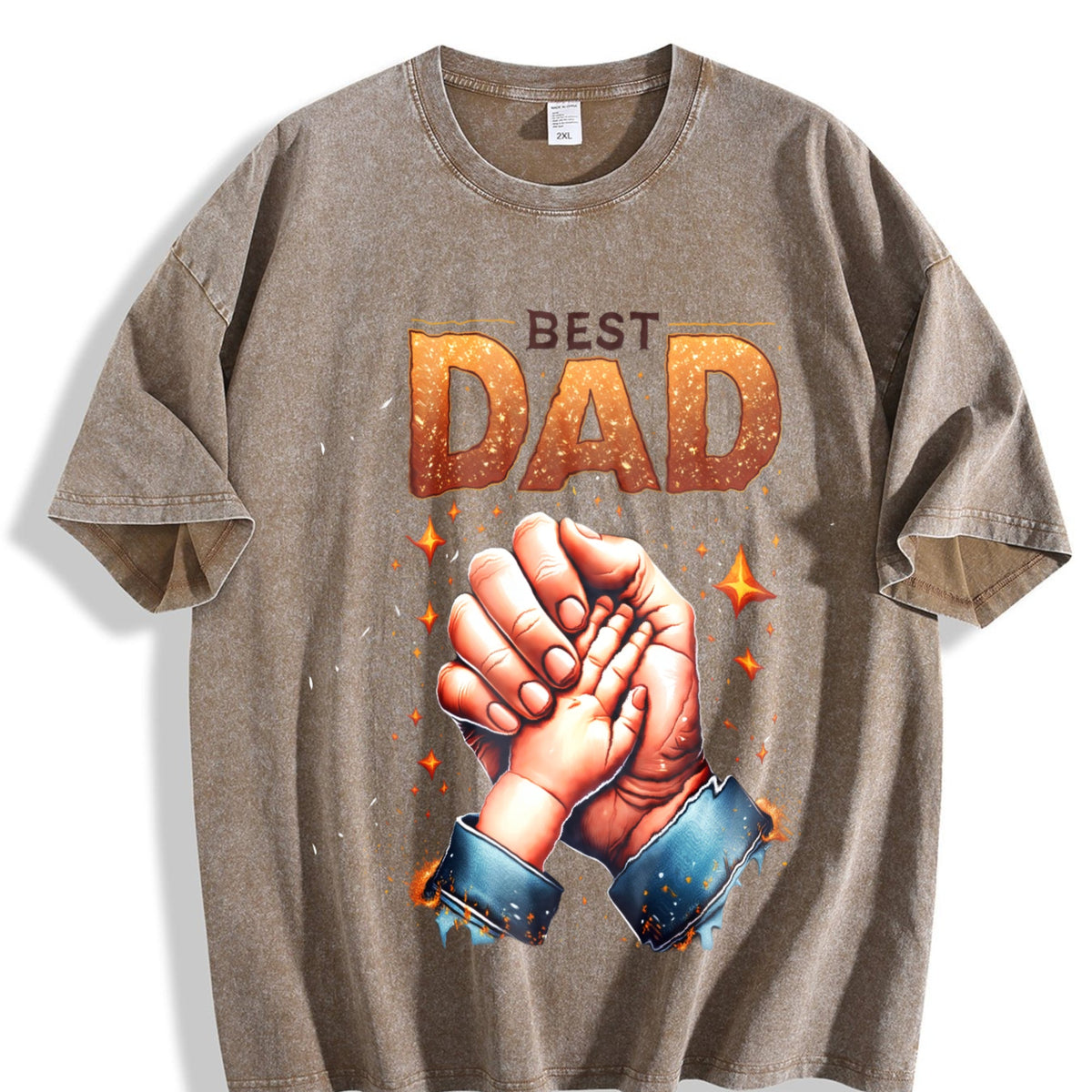 Best Dad Ever Vintage Washed T-Shirt product image 3