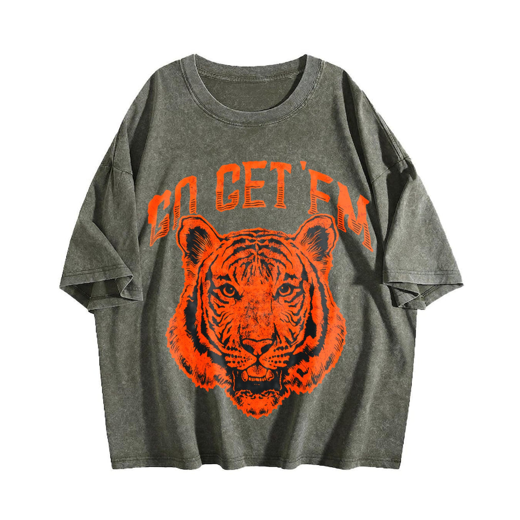 Go Get Em Tiger Funny Motivational Big Cat Cute Vintage product image 4