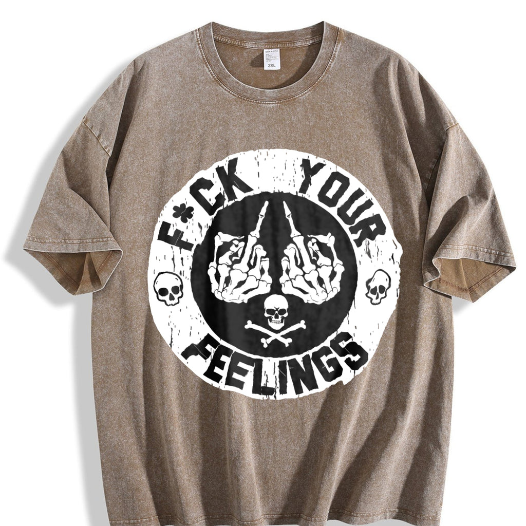 F Ck Your Feelings Skull - Bold Statement Vintage Washed product image 3