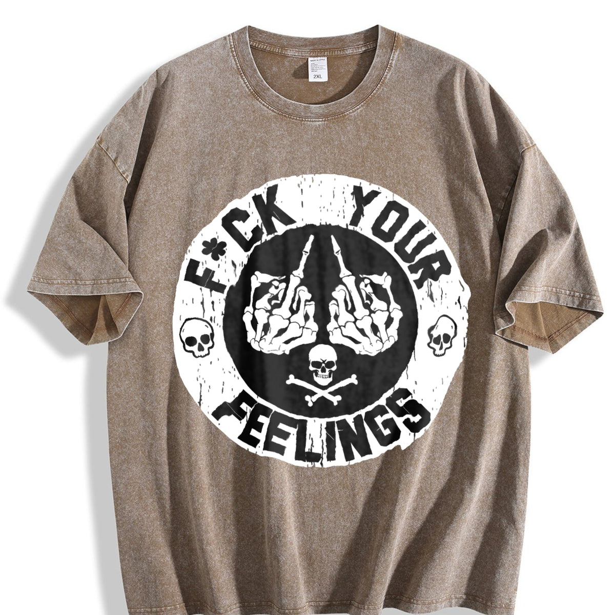 F Ck Your Feelings Skull - Bold Statement Vintage Washed product image 3