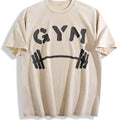 Vibrant Red Gym With Dumbbell Vintage Washed T-Shirt product image 1