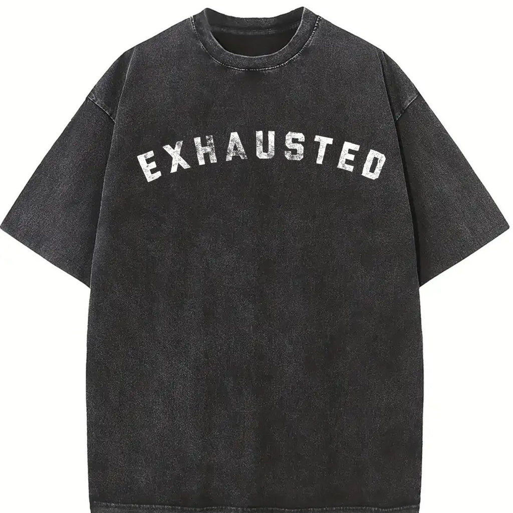 Exhausted Funny Tired Worn Out Novelty Parenting Vintage product image 2