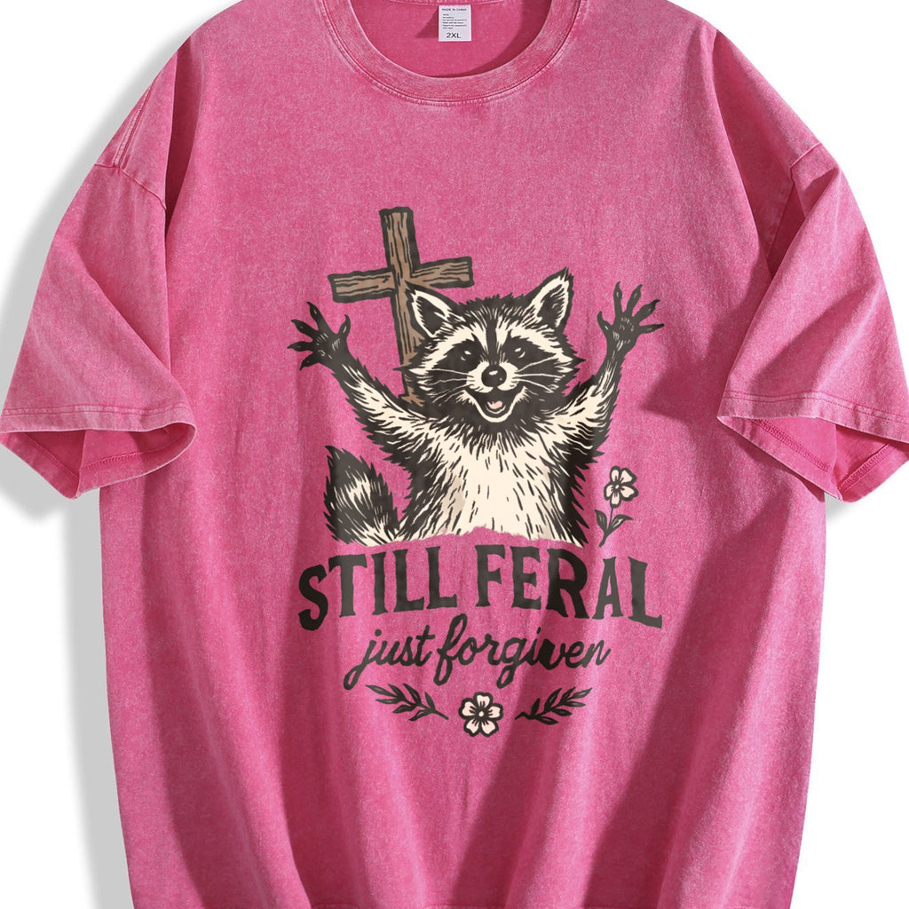 Still Feral Just Forgiven Vintage Washed T-Shirt product image 7