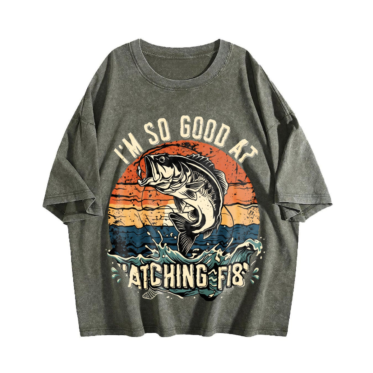Fish Sunset Y2K Boxy Aesthetic Old School Summer Vibes product image 4