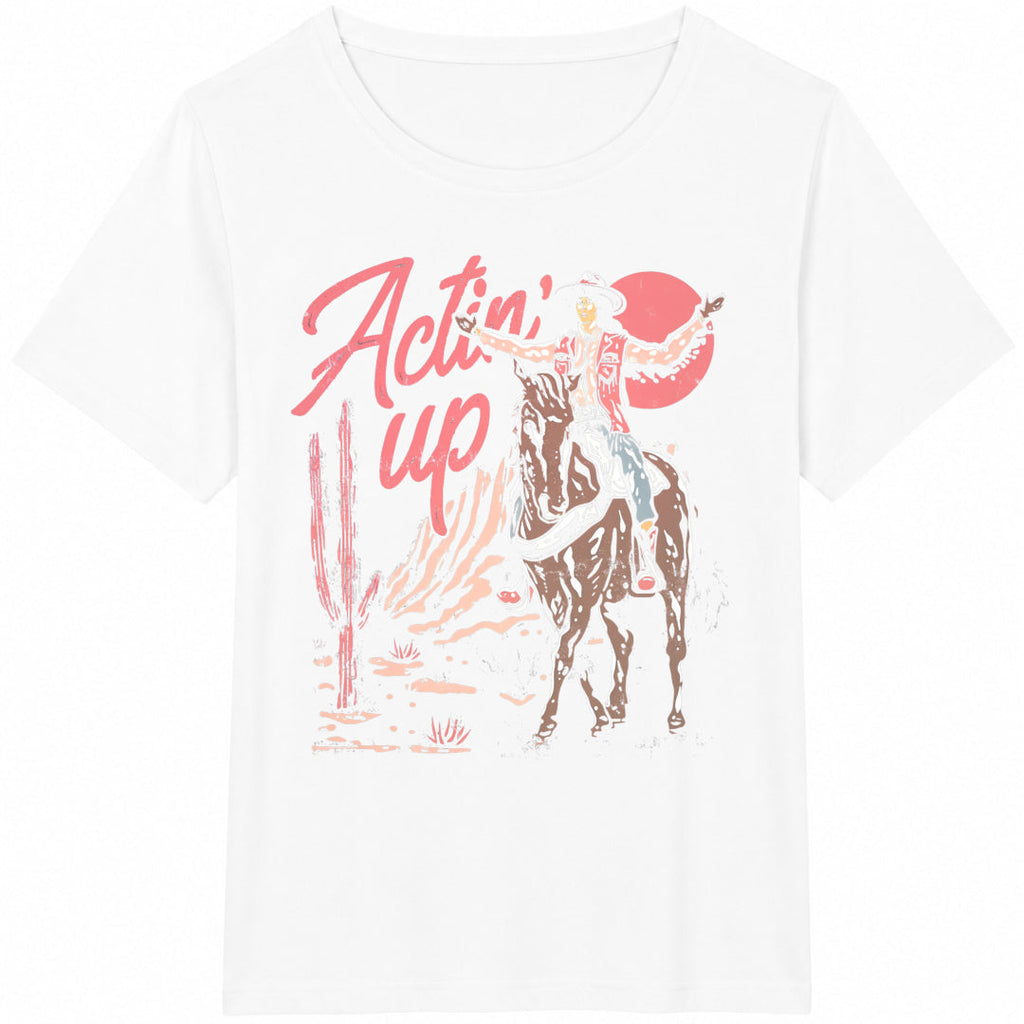 Actin' Up Cowgirl Cotton T-Shirt product image 2