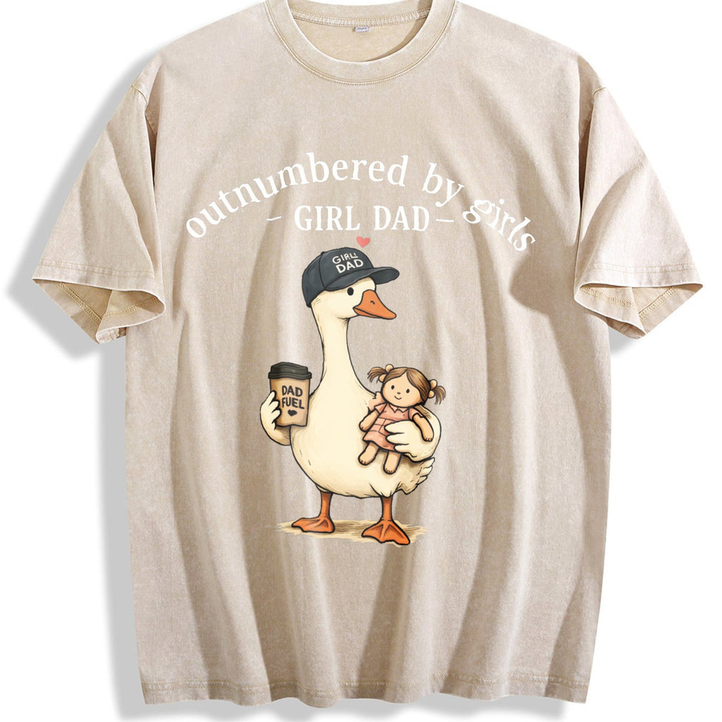 Girl Dad Vintage Washed T-Shirt product image 1