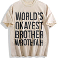 Worlds Okayest Brother Funny Big Sister Idea Vintage Washed product image 1
