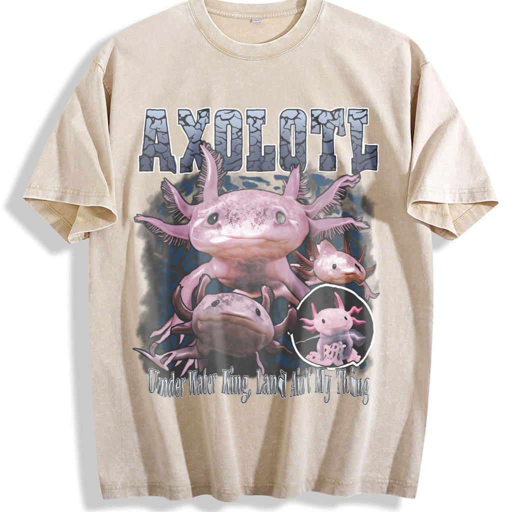 Axolotl 90s Vintage Washed T-Shirt product image 1
