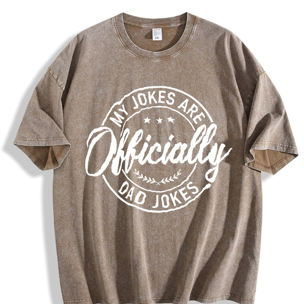 My Jokes Are Officially Dad Vintage Washed T-Shirt product image 3