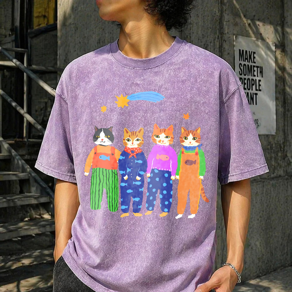 Cat Brothers Vintage Washed T-Shirt product image 6