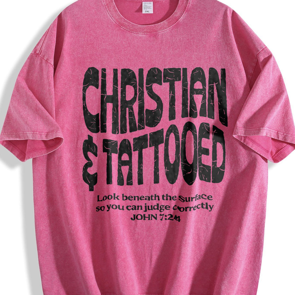 Christian & Tattooed John 7:24 Bold Art Vintage Washed product image 7