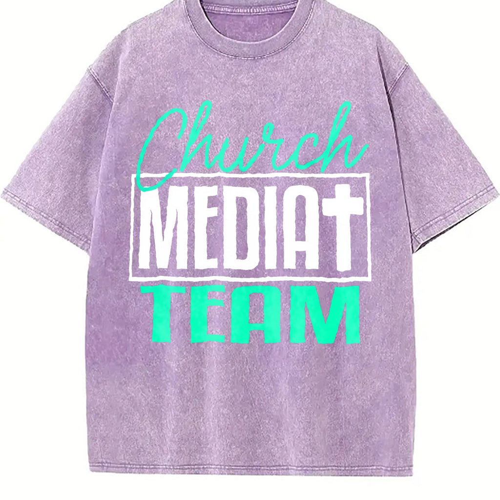 Church Media Team Vintage Washed T-Shirt product image 6