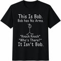 Funny This Is Bob Knock Joke Cotton T-Shirt product image 1