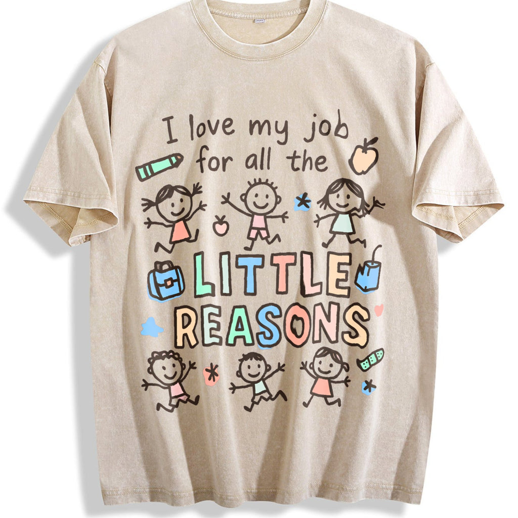 I Love My Job For All The Little Reasons Teacher Vintage product image 1