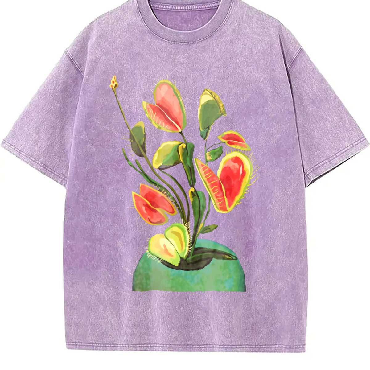 Show With A Hibiscus Flower Vintage Washed T-Shirt product image 6
