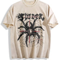 2 Piece Gothic Spider Cross & Shorts Set Vintage Washed product image 1
