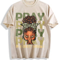 Pray On It Over It Black Woman Afro Christian Vintage product image 1