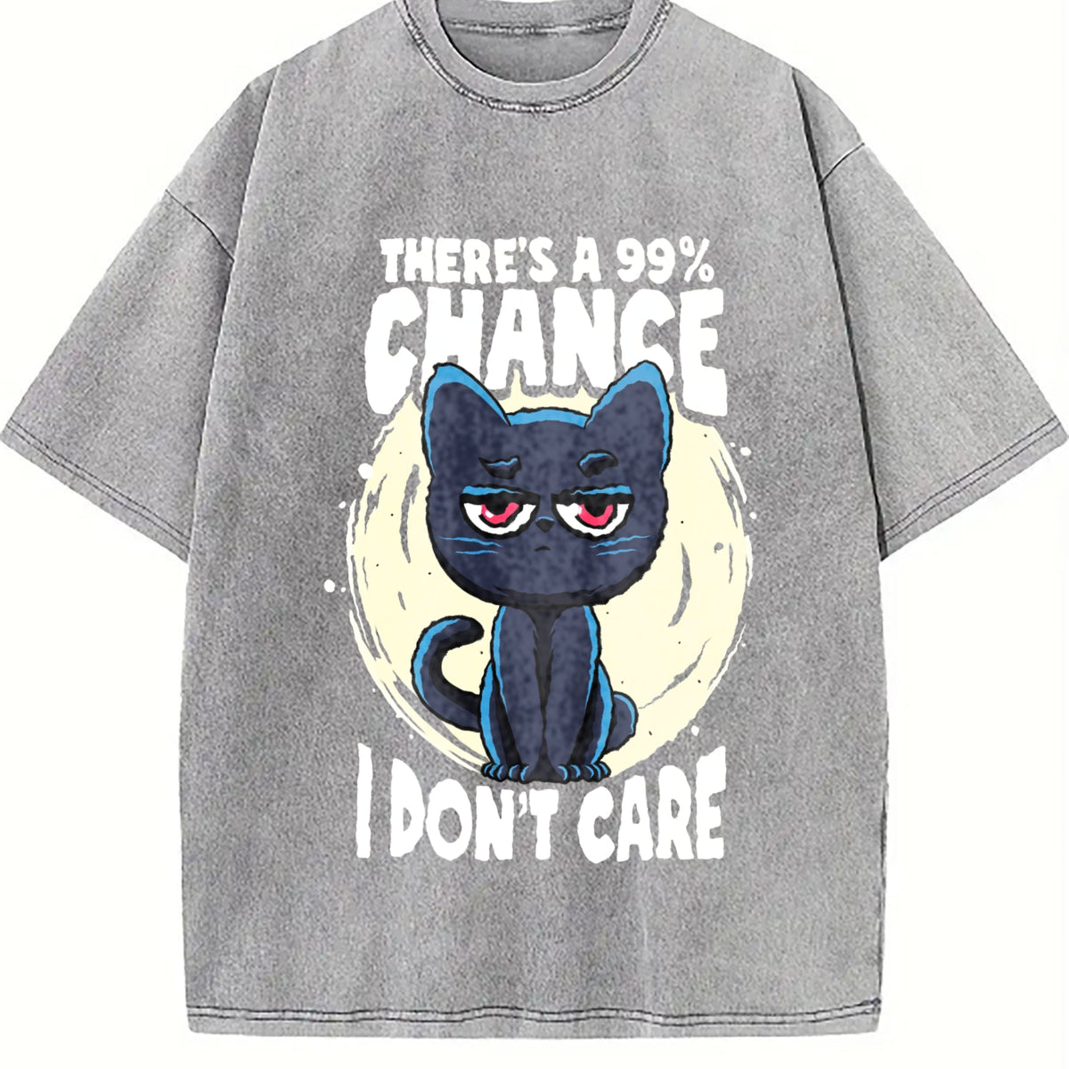 Funny 99 Chance I Don't Care Vintage Washed T-Shirt product image 5