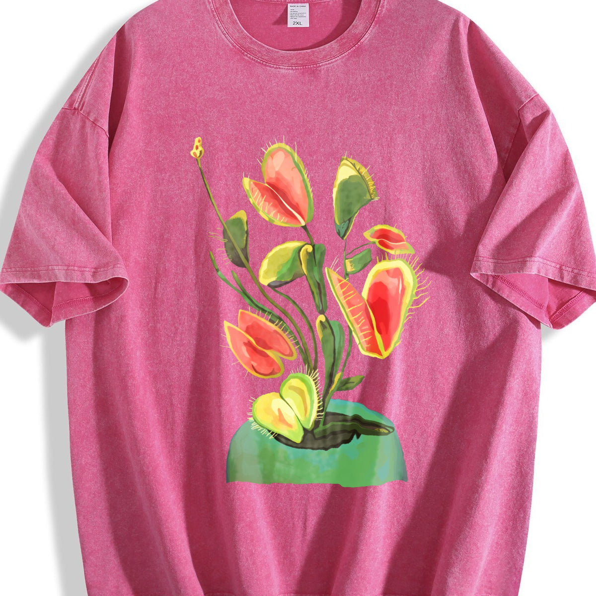 Show With A Hibiscus Flower Vintage Washed T-Shirt product image 7