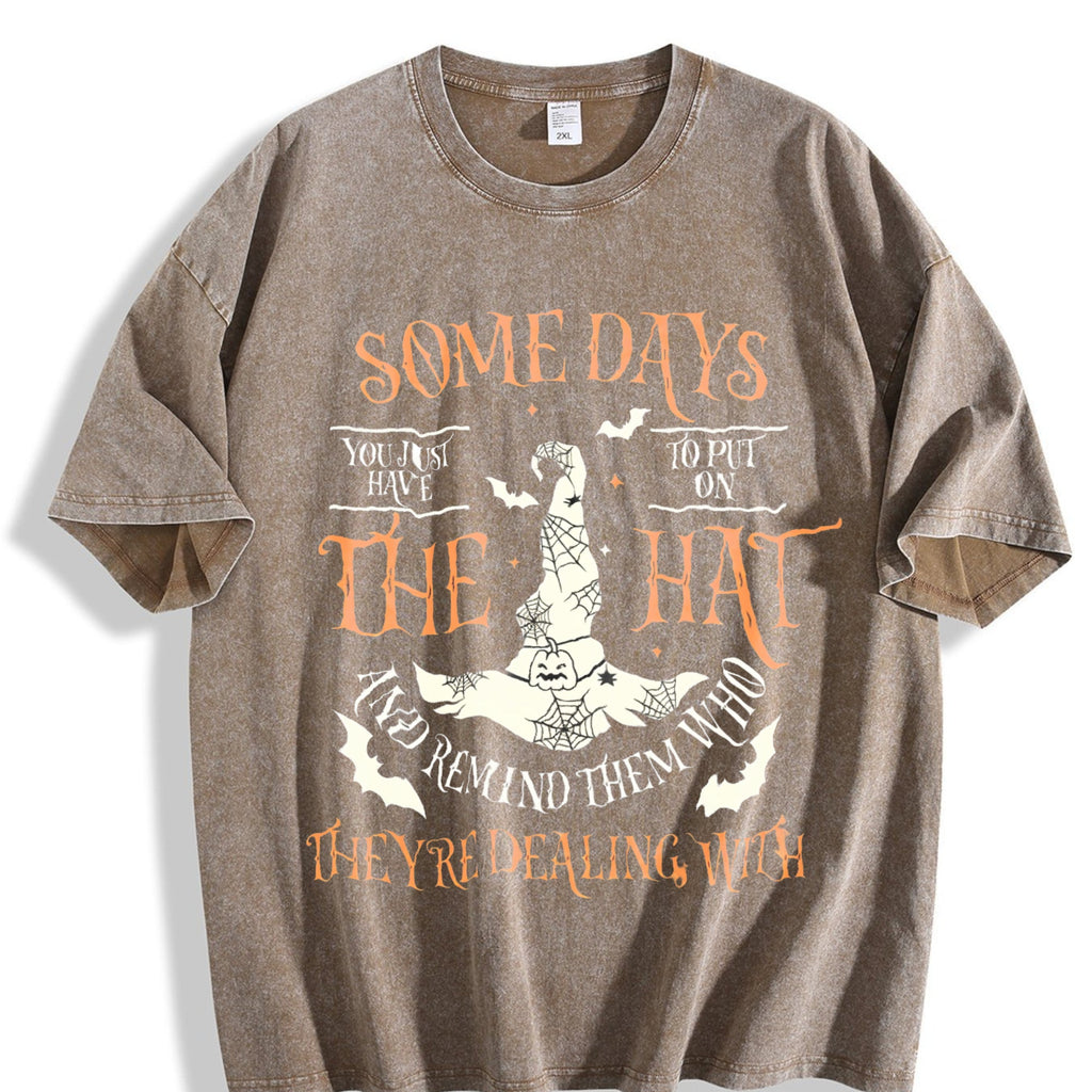 Funny Witch Vintage Washed T-Shirt product image 3