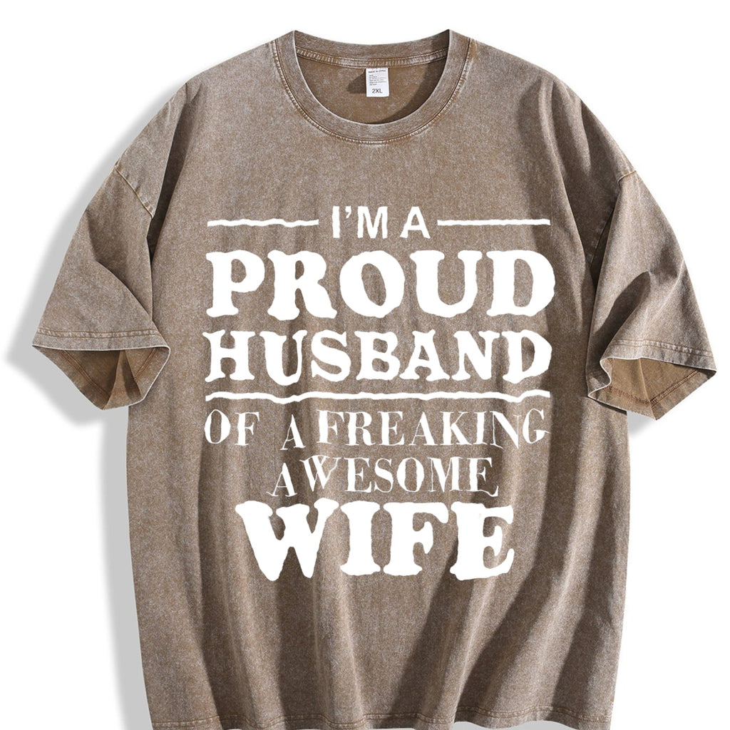 Funny Daughter Wife Slogan Vintage Washed T-Shirt product image 3