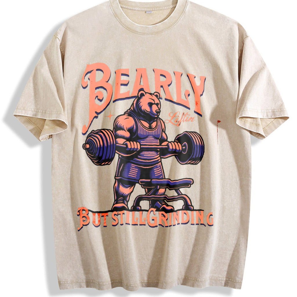 Gym Motivation Vintage Washed T-Shirt product image 1
