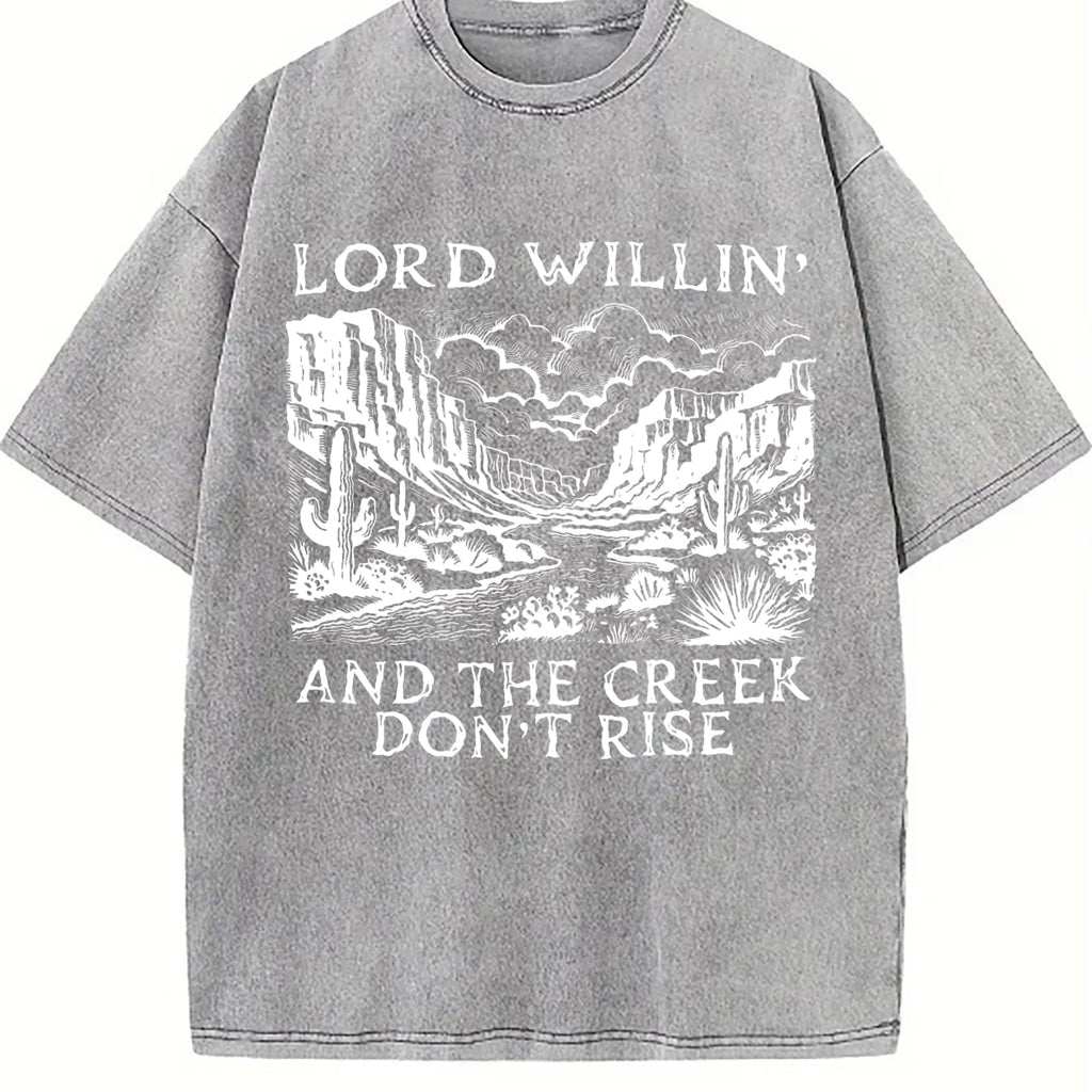 Lord Willin and the Creek Don't Rise Vintage Washed T-Shirt product image 5
