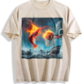100 Shrimp Dunking On Shark Funny Fishing Meme Vintage product image 1