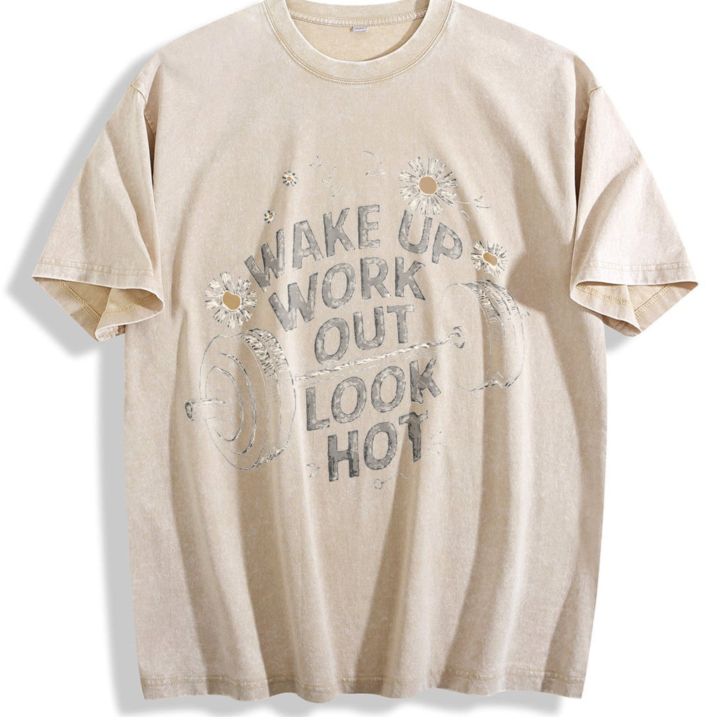 Gym Motivation Vintage Washed T-Shirt product image 1