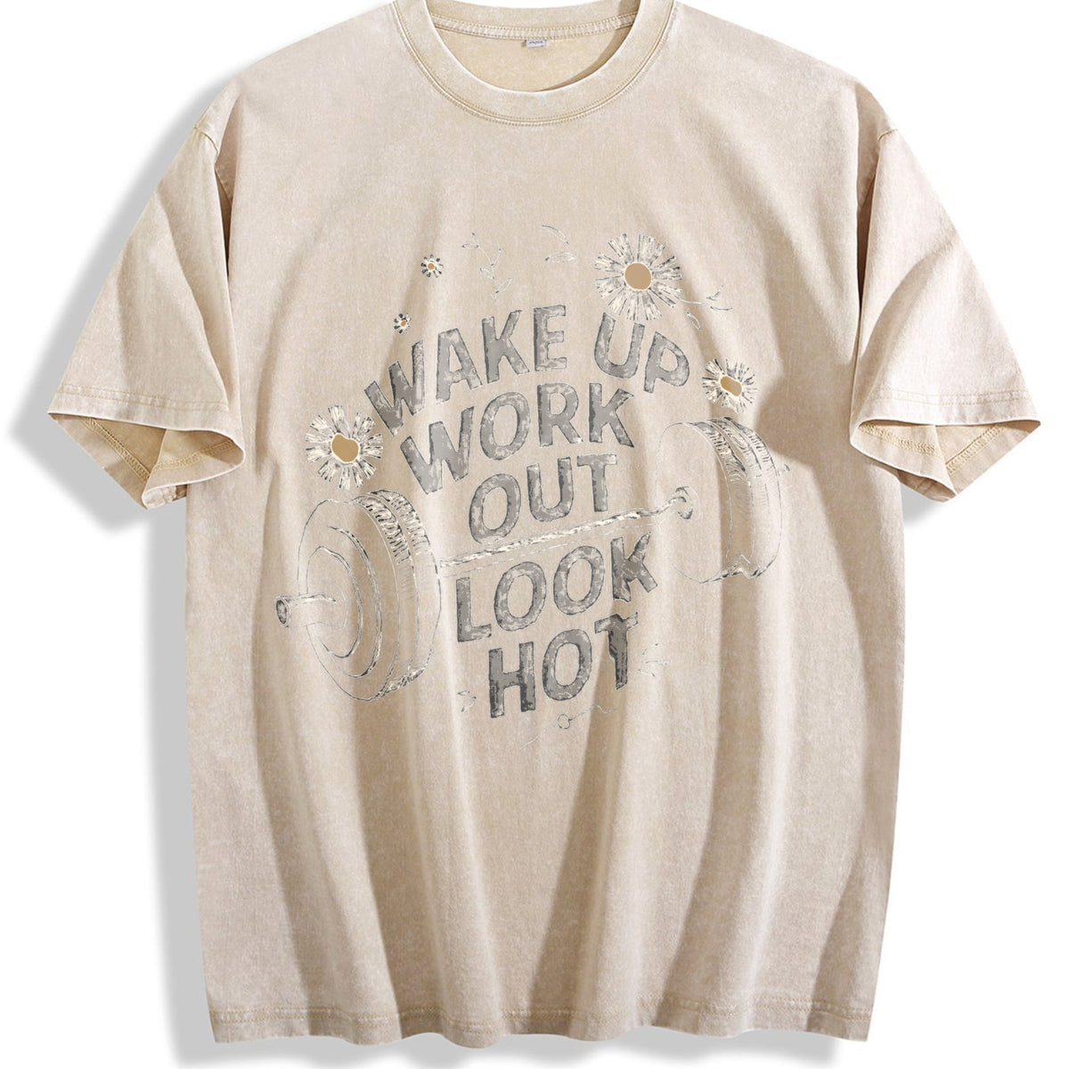 Gym Motivation Vintage Washed T-Shirt product image 1