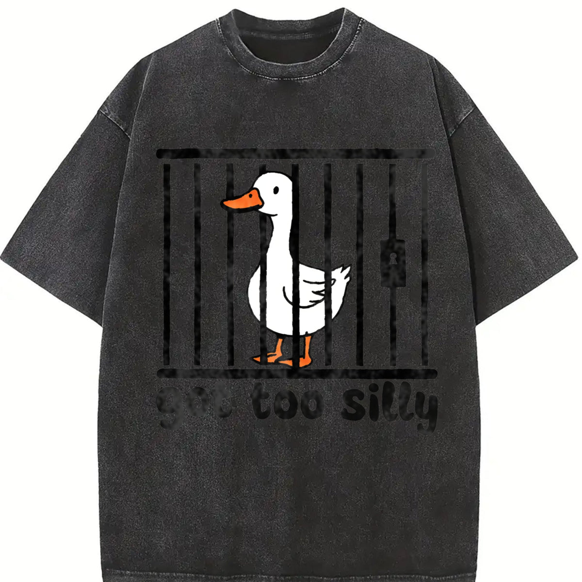 Silly Goose Funny 90s Vintage Washed T-Shirt product image 2